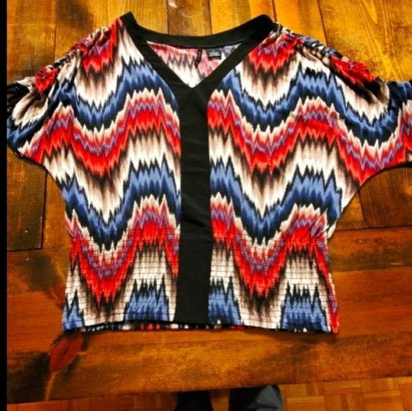 Dressy wavy striped top XL New Directions - Picture 6 of 10
